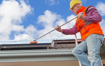 Sutton Montis soft wash roof cleaning